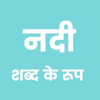 नदी शब्द रूप