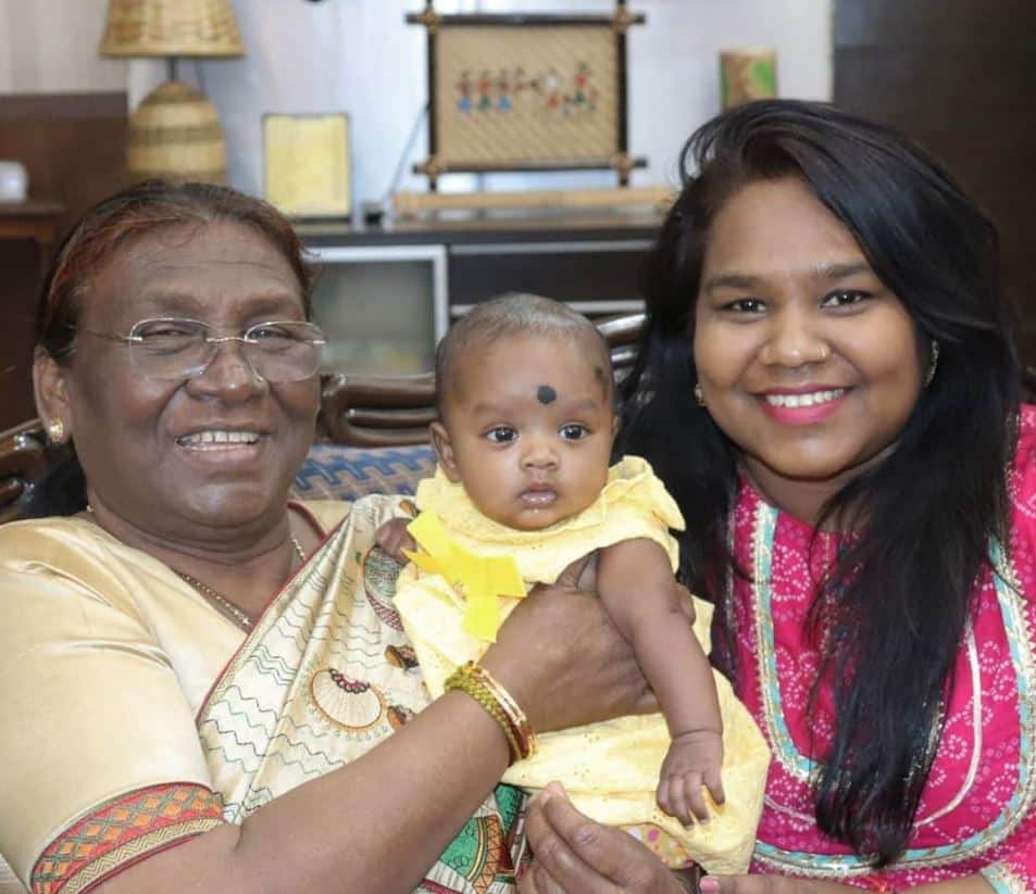 draupadi murmu with daughter itishree