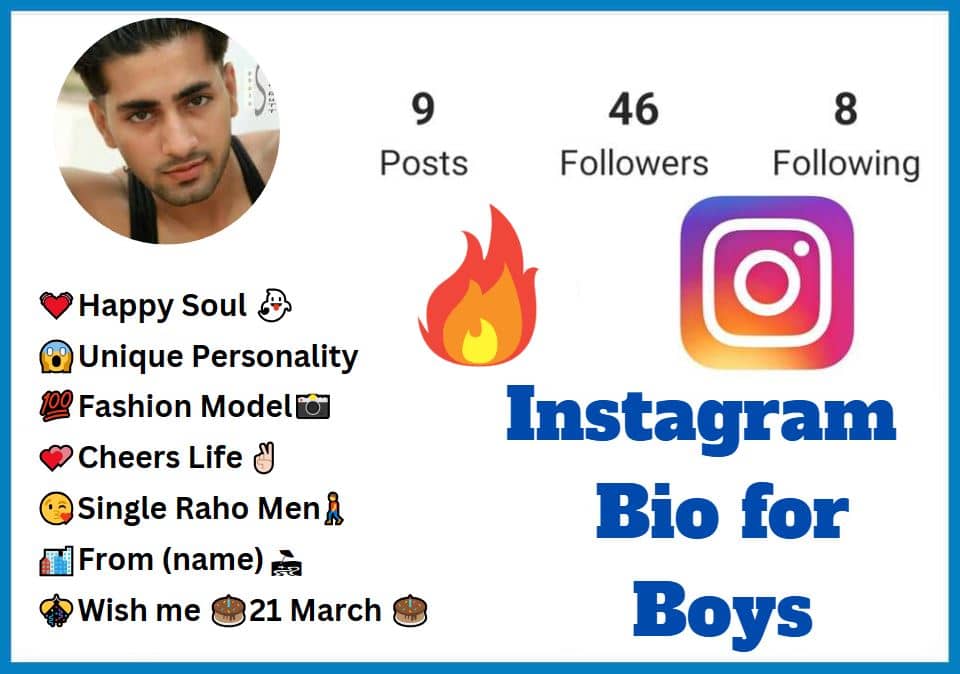 instagram bio for boys