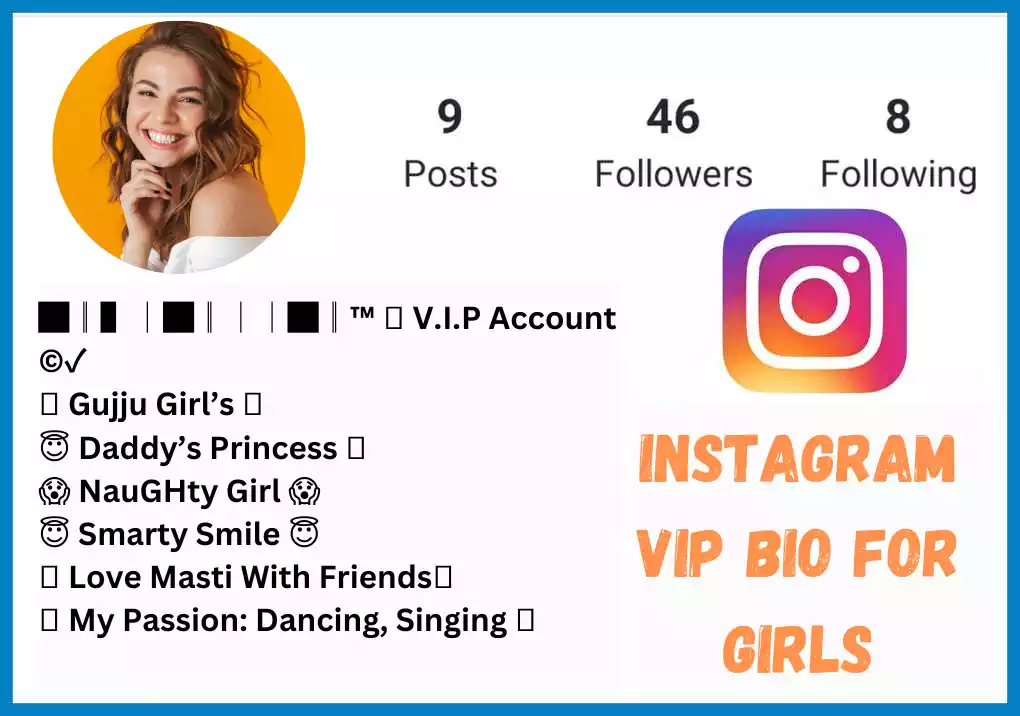 instagram vip bio for girls